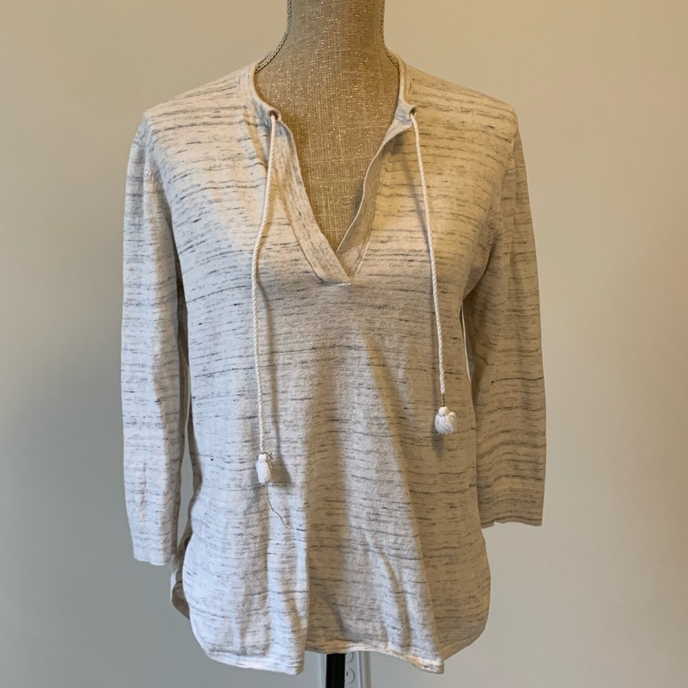 Heathered Grey V Neck